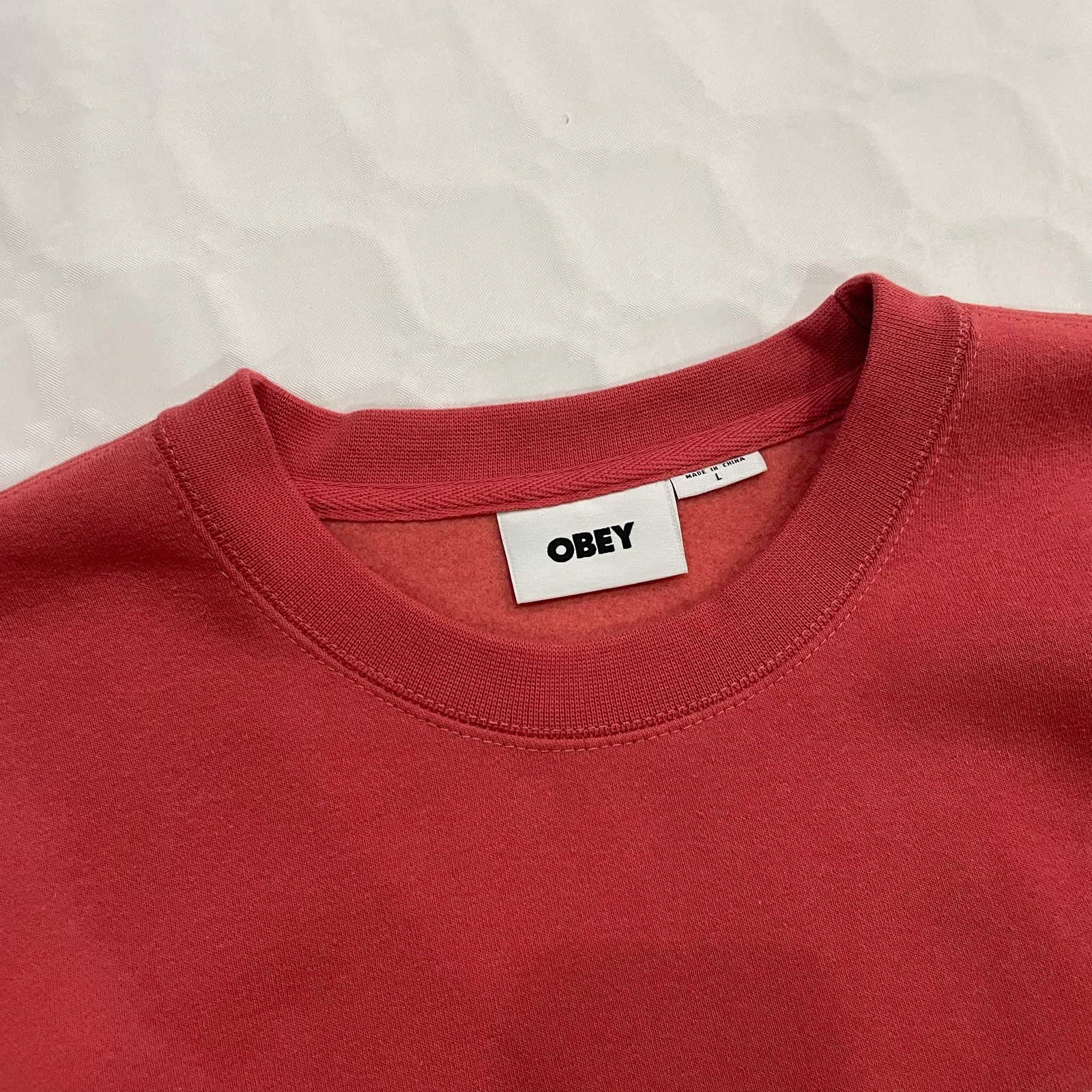 Obey Digable Crewneck (Mineral Red) – photo 3